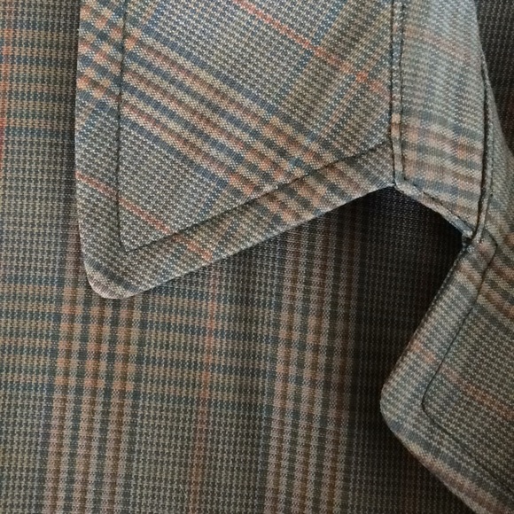 London Fog Vintage fine multicolored plaid high quality men’s swing trench coat - Picture 4 of 8